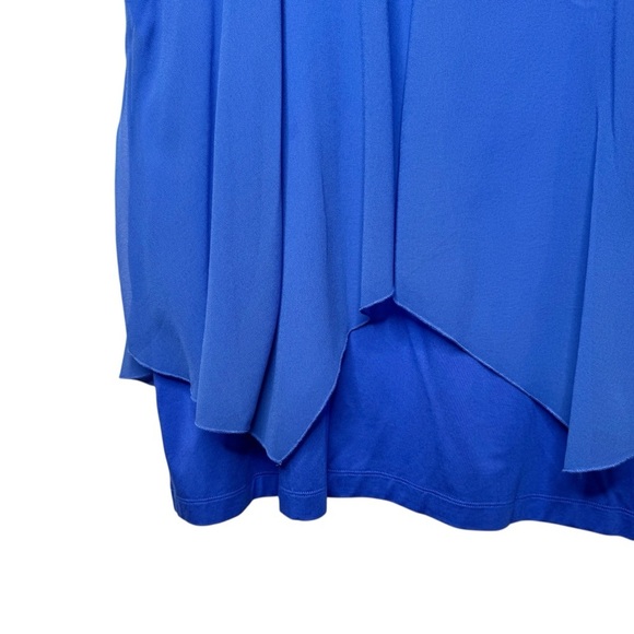 Soft Surroundings Cobalt Blue Flutter Front Women’s Sleeveless Blouse Sz XL - Picture 10 of 10